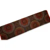 Afrikaanse wax print stof - Oranje en Bruin Sacred Circle Patterns - 100% katoen
