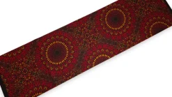 Afrikaanse wax print stof - Rood Sunfire Bloom - 100% katoen