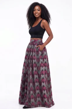 Afrikaanse wax print stof - Roze Wave Pattern - 100% katoen