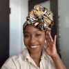 Afrikaanse Zand Bogolan Mozaïek hoofddoek - headwrap