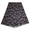 Afrikaanse Zwart Witte X Bogolan / Mud cloth print stof - Traditioneel uit Mali 100% katoen