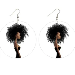 Big hair - Afrikaanse oorbellen