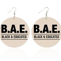 Black and Educated - Afrikaanse oorbellen