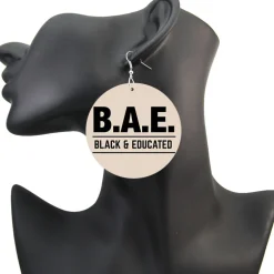 Black and Educated - Afrikaanse oorbellen