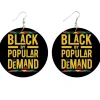 Black by popular demand - Afrikaanse oorbellen