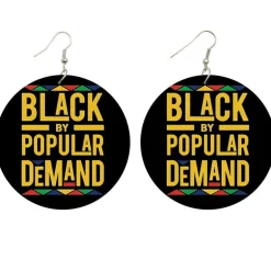 Black by popular demand - Afrikaanse oorbellen