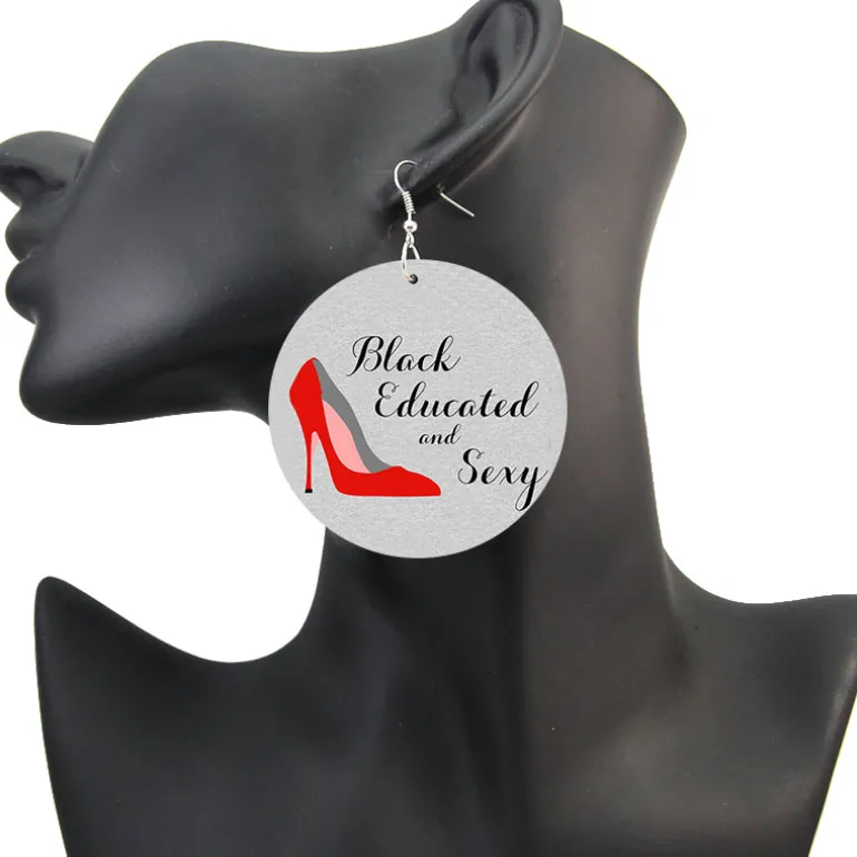 Black Educated and Sexy - Afrikaanse oorbellen