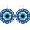 Blauw ancient flower - Afrikaanse oorbellen