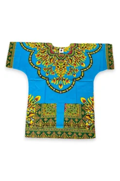 Blauwe Dashiki Shirt / Dashiki Jurk - Afrikaans shirt - Unisex
