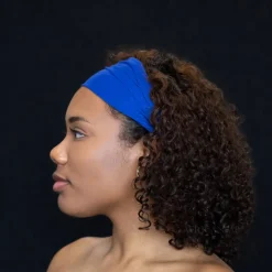 Blauwe Haarband / Hoofdband - Stretch Stof - Yoga / Sport / Casual - Unisex Volwassenen