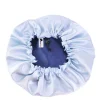 Blauwe Satijnen Slaapmuts / Haar bonnet van Satijn / Satin hair bonnet