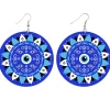 Blauw flower - Afrikaanse oorbellen
