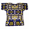 Blauw Geel Samakaka Dashiki Shirt / Dashiki Jurk - Afrikaans shirt - Unisex