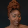 Bruine hoofddoek / bruine headwrap