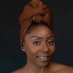 Bruine hoofddoek / bruine headwrap