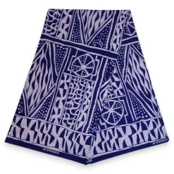 Bucket hat / Vissershoedje met Afrikaanse print - Blauw Ndop Cameroon - Kinderen & Volwassenen (Unisex)