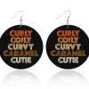 Curly Colly Curvy - Afrikaanse oorbellen