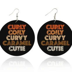 Curly Colly Curvy - Afrikaanse oorbellen