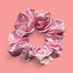 Deluxe Scrunchie Satijn- Volwassenen Haaraccessoire - Roze