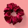Deluxe Scrunchie Satijn- Volwassenen Haaraccessoire - Rood