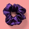 Deluxe Scrunchie Satijn- Volwassenen Haaraccessoire - Paars