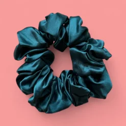 Deluxe Scrunchie Satijn- Volwassenen Haaraccessoire - Teal