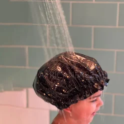 Douchemuts Kind / Shower cap voor kinderen - Zwart Gouden Sterren