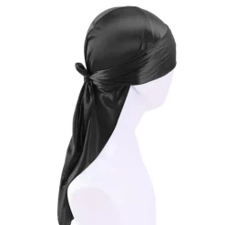 Durag / Du-rag / Do-rag / Bandana Silky - Unisex - Zwart