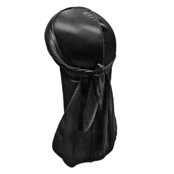 Durag / Du-rag / Do-rag / Bandana Silky - Unisex - Zwart