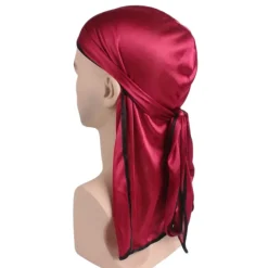 Durag / Du-rag / Do-rag / Bandana - Unisex - Rood met zwart randje