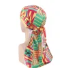 Durag / Du-rag / Do-rag / Bandana - Unisex - Kente print Groen