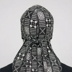Durag / Du-rag / Do-rag / Bandana - Unisex - Zwarte X mud