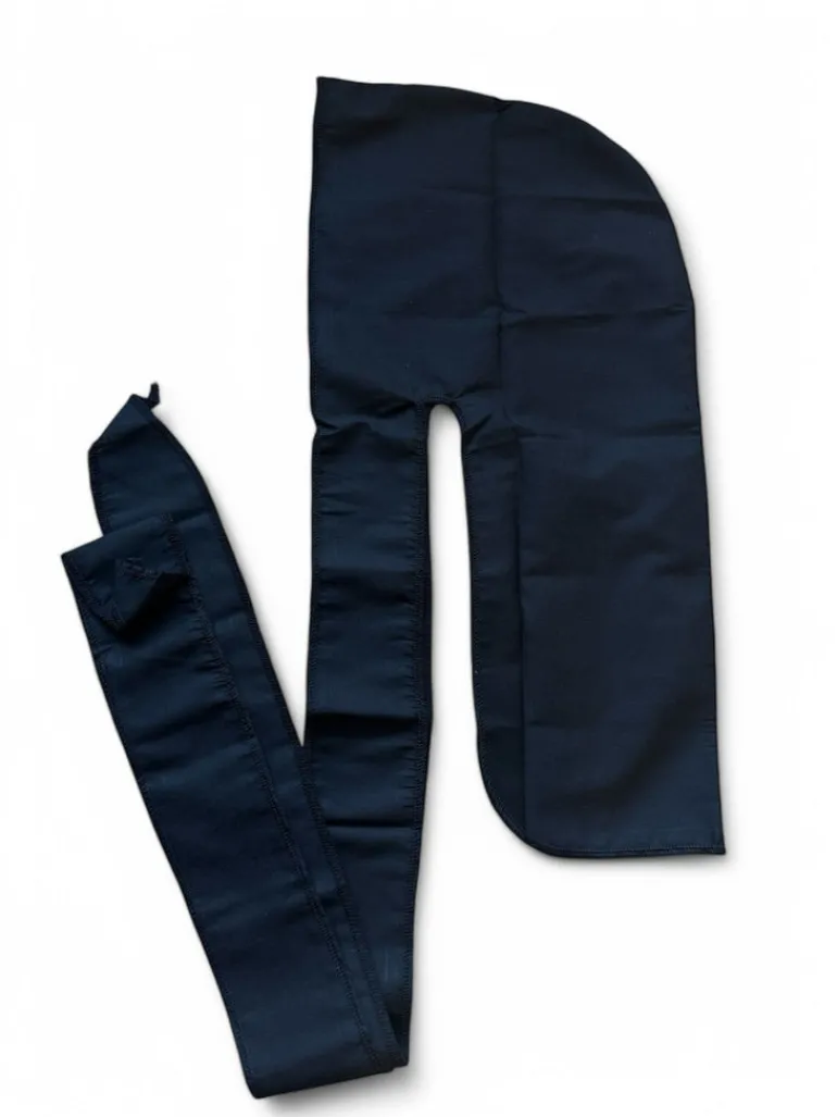 Durag / Du-rag / Do-rag / Bandana - Unisex - Zwarte katoen