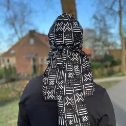 Durag / Du-rag / Do-rag / Bandana - Unisex - Zwarte mud