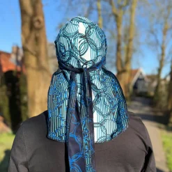 Durag / Du-rag / Do-rag / Bandana - Unisex - Blauw Ring