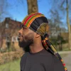 Durag / Du-rag / Do-rag / Bandana - Unisex - Zwart Pan African