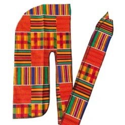 Durag / Du-rag / Do-rag / Bandana - Unisex - Oranje / blauw / groene Kente