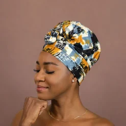 Easy headwrap / hoofddoek - Satijnen binnenkant - Mix