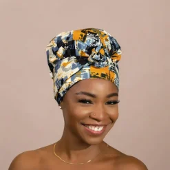 Easy headwrap / hoofddoek - Satijnen binnenkant - Mix