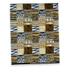 Fat Quarter Afrikaanse Wax Print Stof - FTQ-8735 - Quilt & Patchwork (45 x 57 cm / 18 x 22 inch)