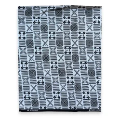 Fat Quarter Afrikaanse Wax Print Stof - Wit FTQ 8701 - Quilt & Patchwork (45 x 57 cm / 18 x 22 inch)