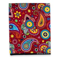 Fat Quarter Afrikaanse Wax Print Stof - Rood FTQ 8733 - Quilt & Patchwork (45 x 57 cm / 18 x 22 inch)