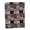 Fat Quarter Afrikaanse Wax Print Stof - Bruin FTQ 8731 - Quilt & Patchwork (45 x 57 cm / 18 x 22 inch)