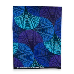 Fat Quarter Afrikaanse Wax Print Stof - Blauw FTQ 8729 - Quilt & Patchwork (45 x 57 cm / 18 x 22 inch)