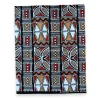 Fat Quarter Afrikaanse Wax Print Stof - Rood Beige FTQ 8727 - Quilt & Patchwork (45 x 57 cm / 18 x 22 inch)