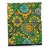 Fat Quarter Afrikaanse Wax Print Stof - Geel Groen FTQ 8726 - Quilt & Patchwork (45 x 57 cm / 18 x 22 inch)