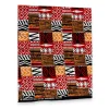 Fat Quarter Afrikaanse Wax Print Stof - Rood FTQ 8718 - Quilt & Patchwork (45 x 57 cm / 18 x 22 inch)