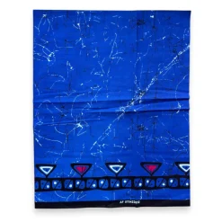 Fat Quarter Afrikaanse Wax Print Stof - Blauw FTQ 8742 - Quilt & Patchwork (45 x 57 cm / 18 x 22 inch)