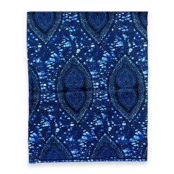 Fat Quarter Afrikaanse Wax Print Stof - Blauw FTQ 8741 - Quilt & Patchwork (45 x 57 cm / 18 x 22 inch)