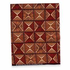 Fat Quarter Afrikaanse Wax Print Stof - Bruin FTQ 8712 - Quilt & Patchwork (45 x 57 cm / 18 x 22 inch)